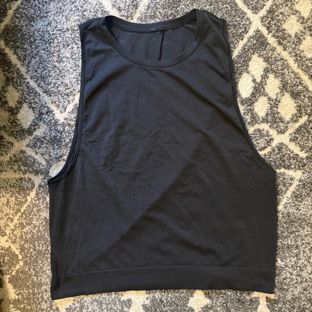 Lululemon Men’s Black Tank Top – Size Large